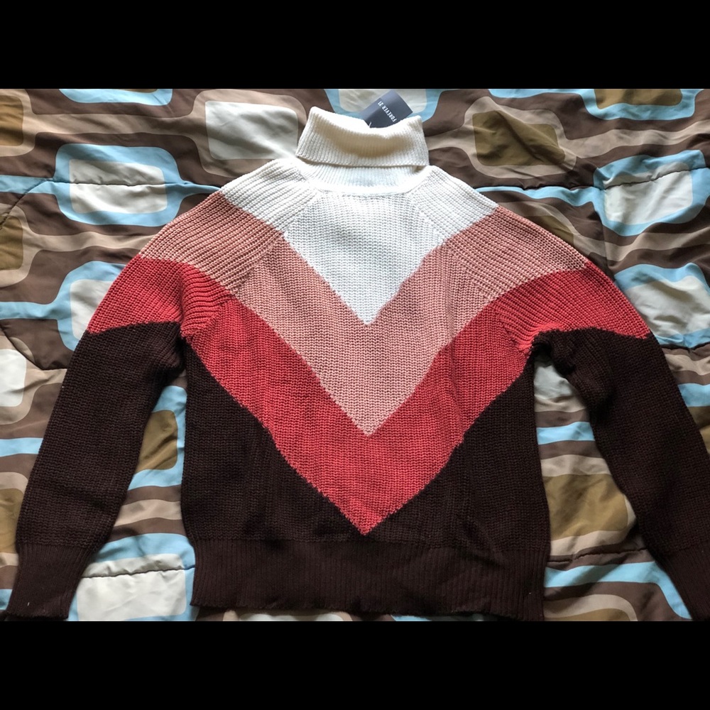 Multi-Colored Knitted Sweater